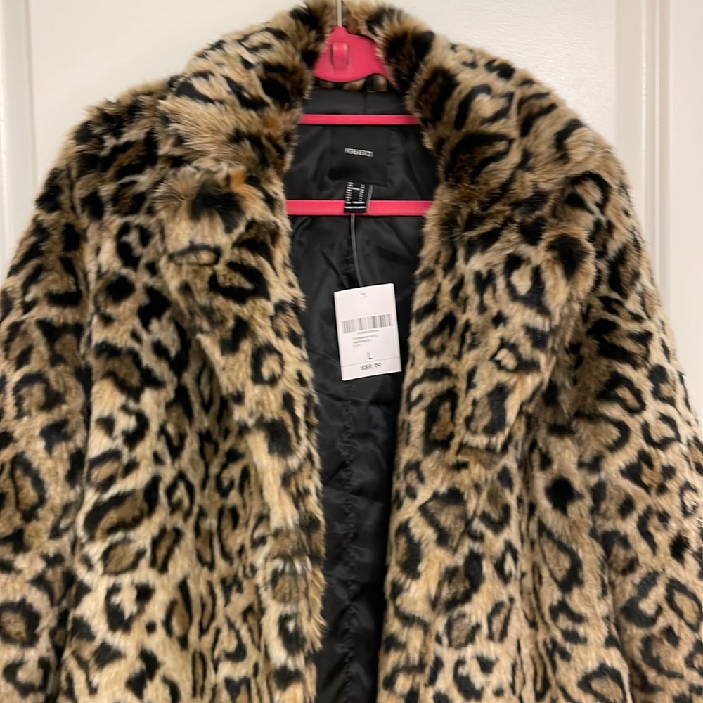 Forever 21 Cheetah Faux Fur Jacket